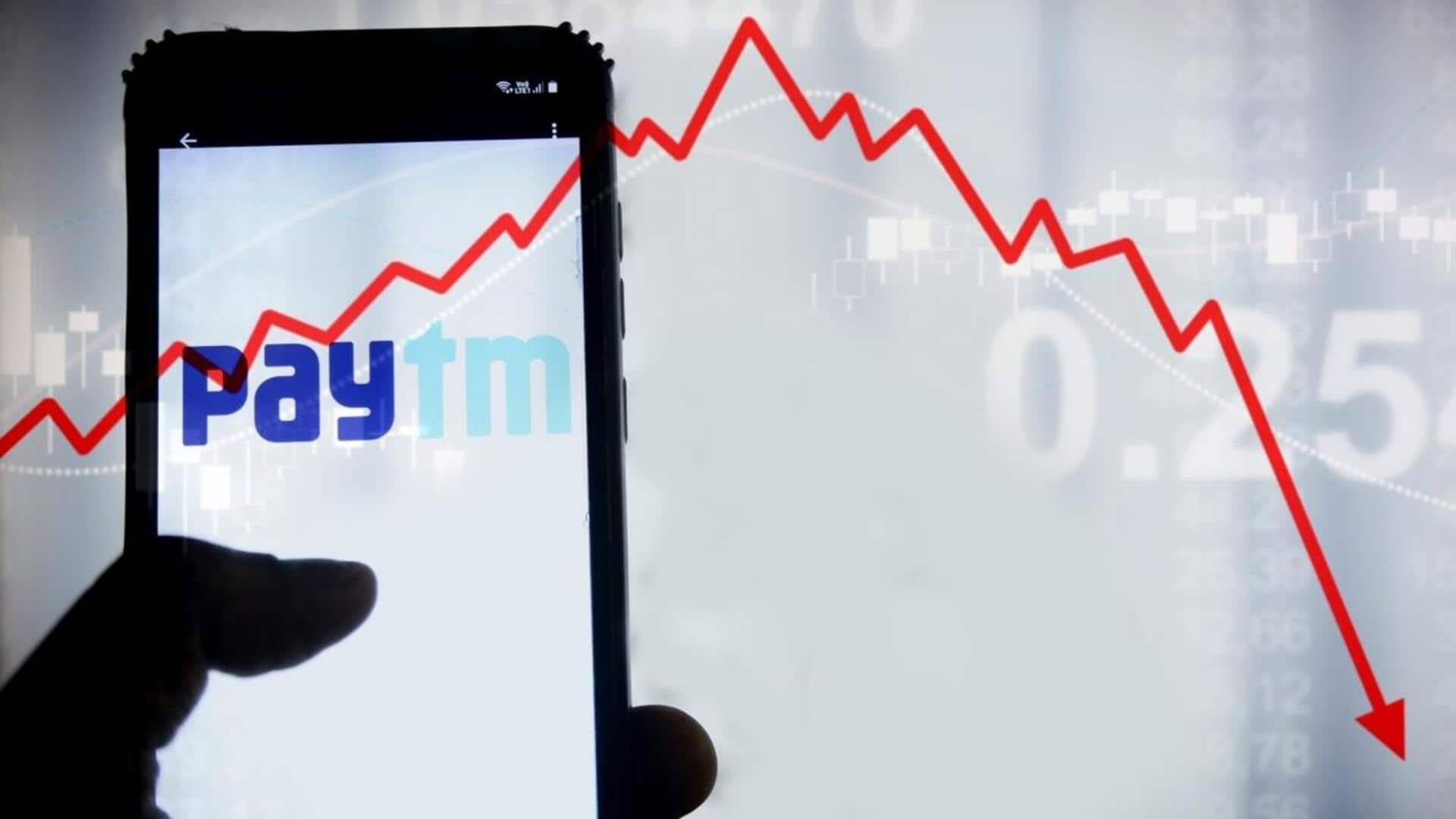 Paytm shares tumble to 52-week low, down 65% from highs