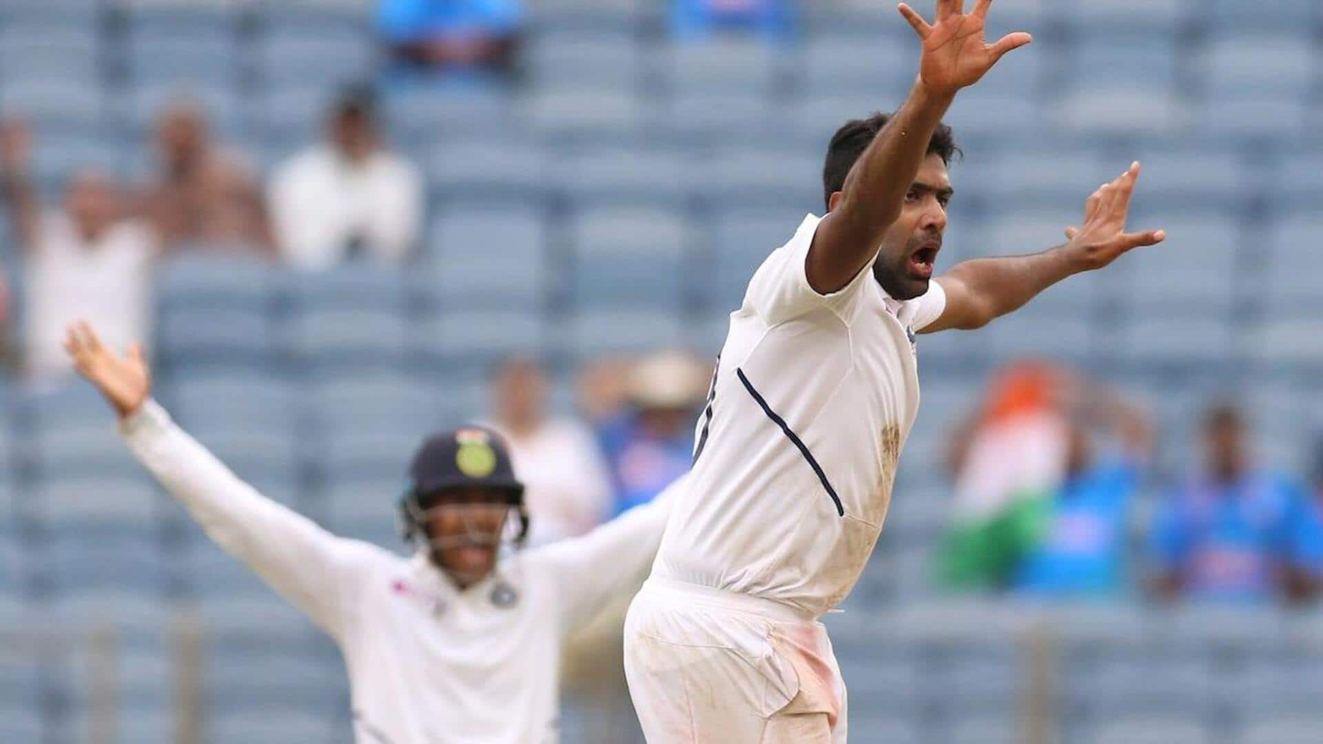 R Ashwin equals Muralitharan's record for most Player-of-the-Series awards (Tests)