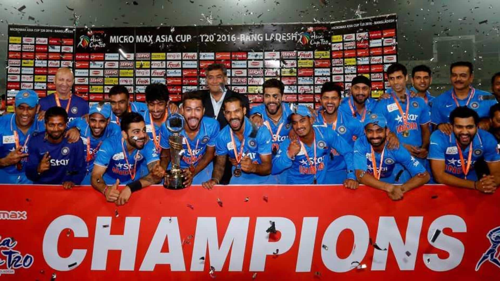 How Team India has fared in T20 Asia Cup