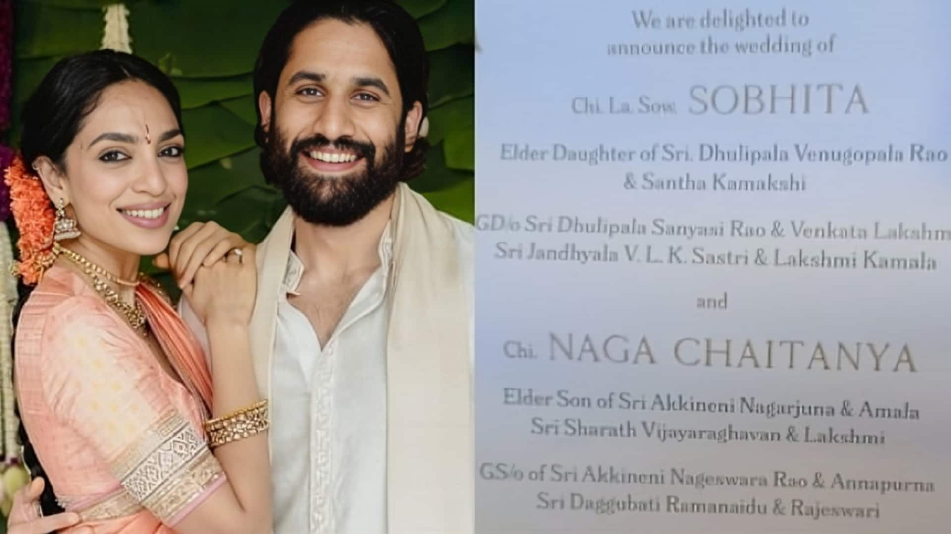 Leaked invite reveals Naga Chaitanya-Sobhita Dhulipala's wedding date