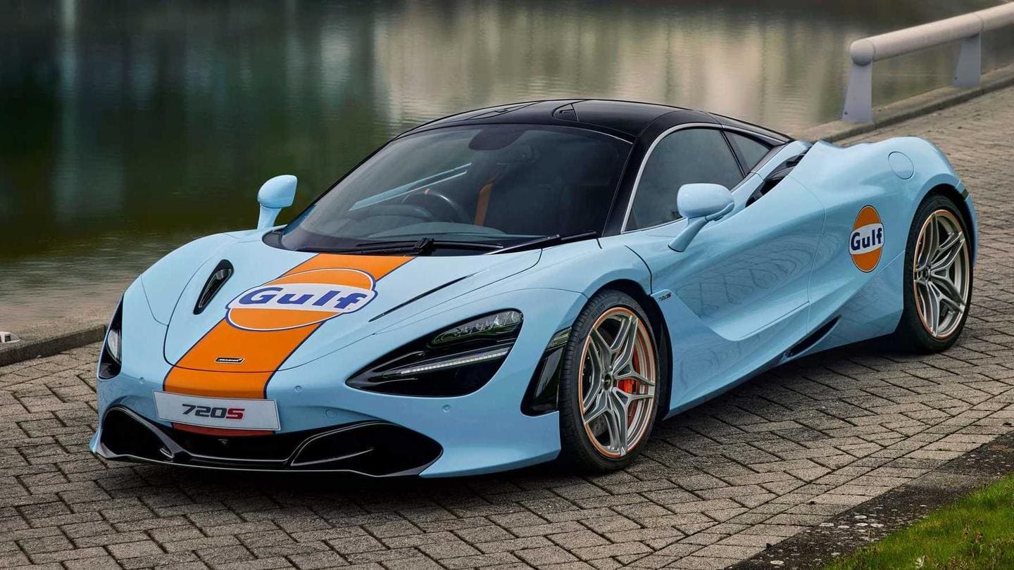 McLaren introduces one-off 720S supercar with hand-painted Gulf Oil livery