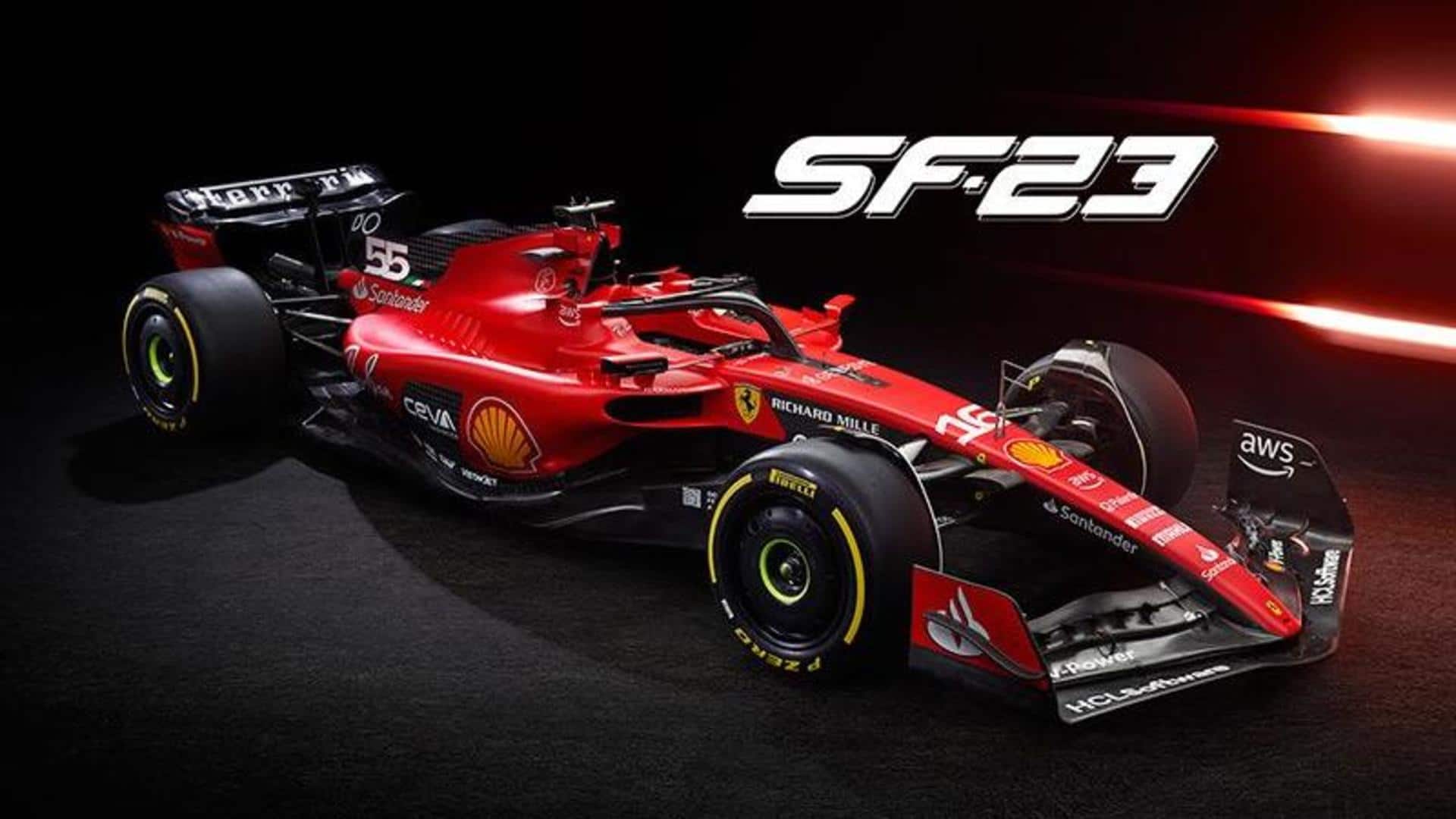 Ferrari showcases SF-23 race car for 2023 Formula 1 season