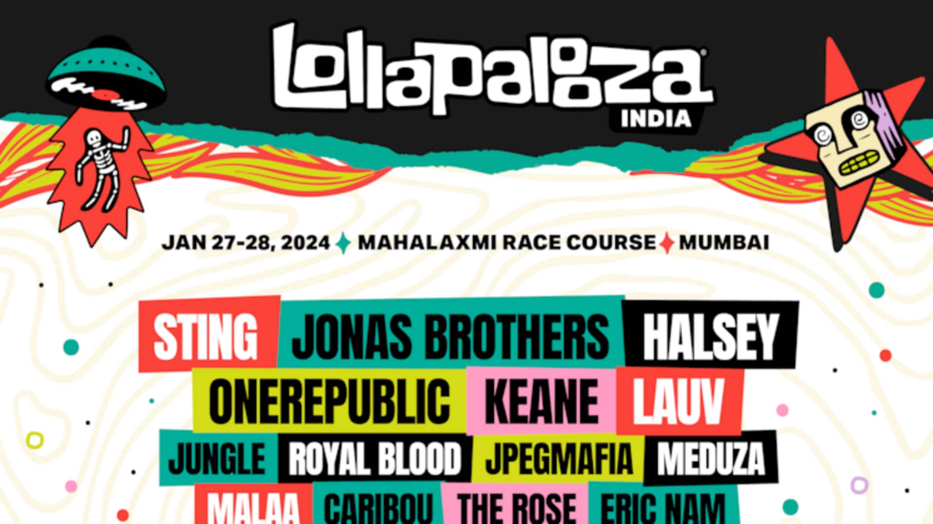 Lollapalooza India 2024 lineup revealed; Jonas Brothers, Halsey, OneRepublic headline