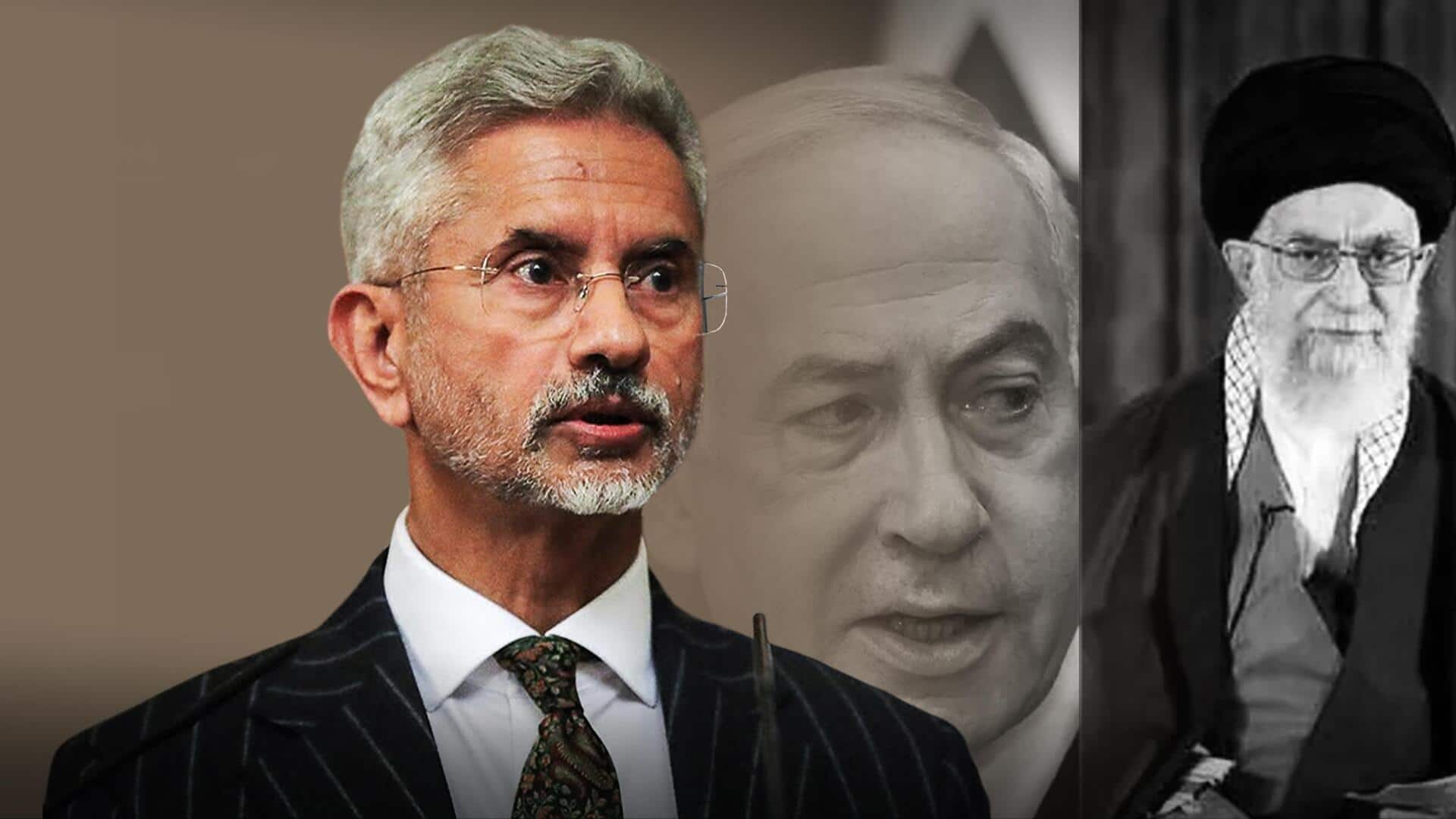 Jaishankar holds talks with Iranian, Israeli counterparts amid growing tensions