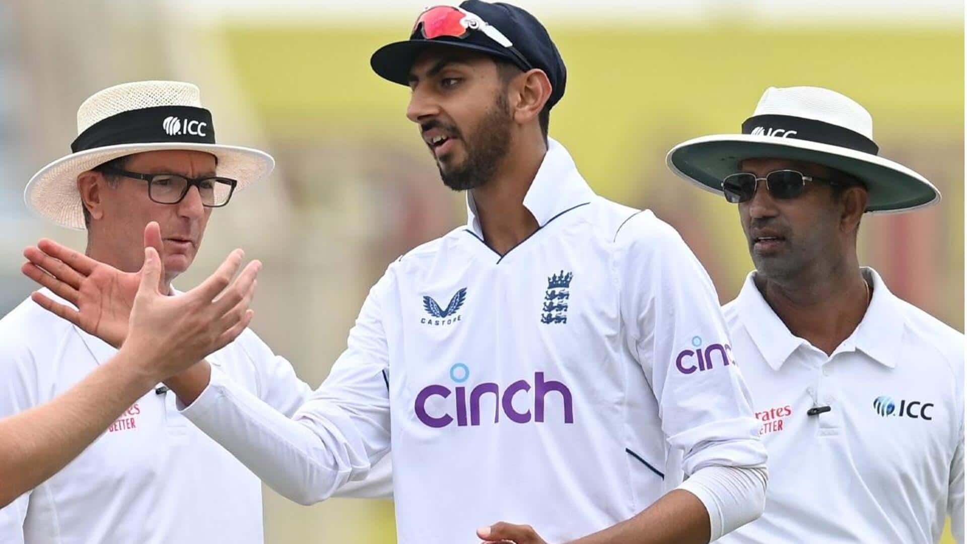 England's Shoaib Bashir scripts records with his maiden First-Class fifer