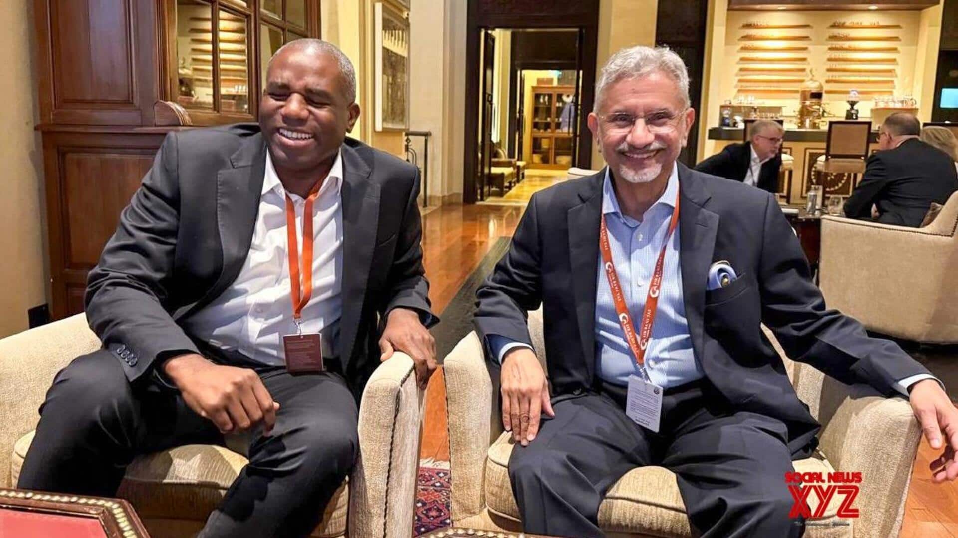 Jaishankar Meets European, UK, Egypt Ministers at UAE forum 