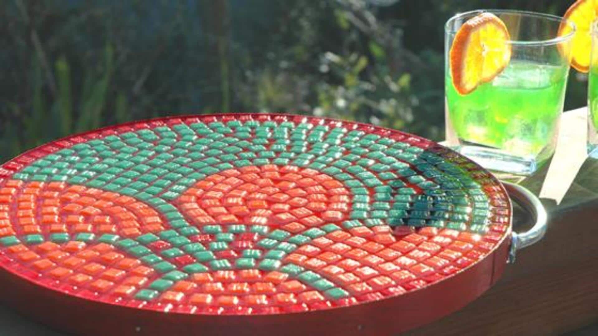 DIY: How to craft stunning mosaic trays 