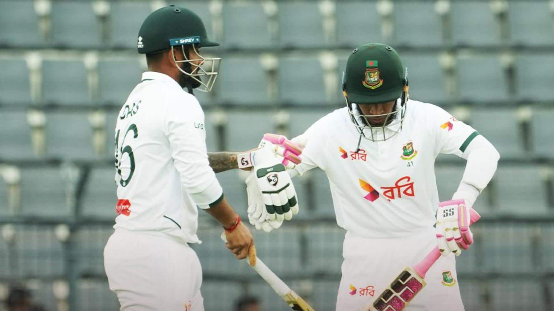2nd Test: Litton Das follows ton with half-century against Pakistan