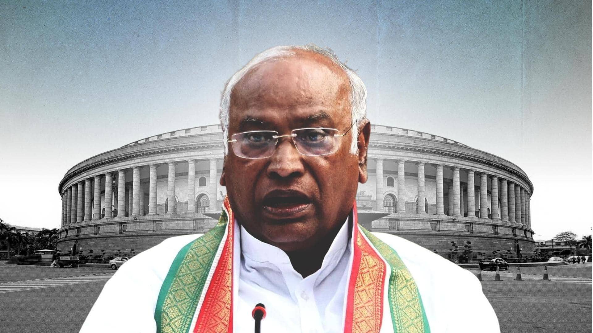Mass suspension of opposition MPs premeditated: Kharge to Dhankhar