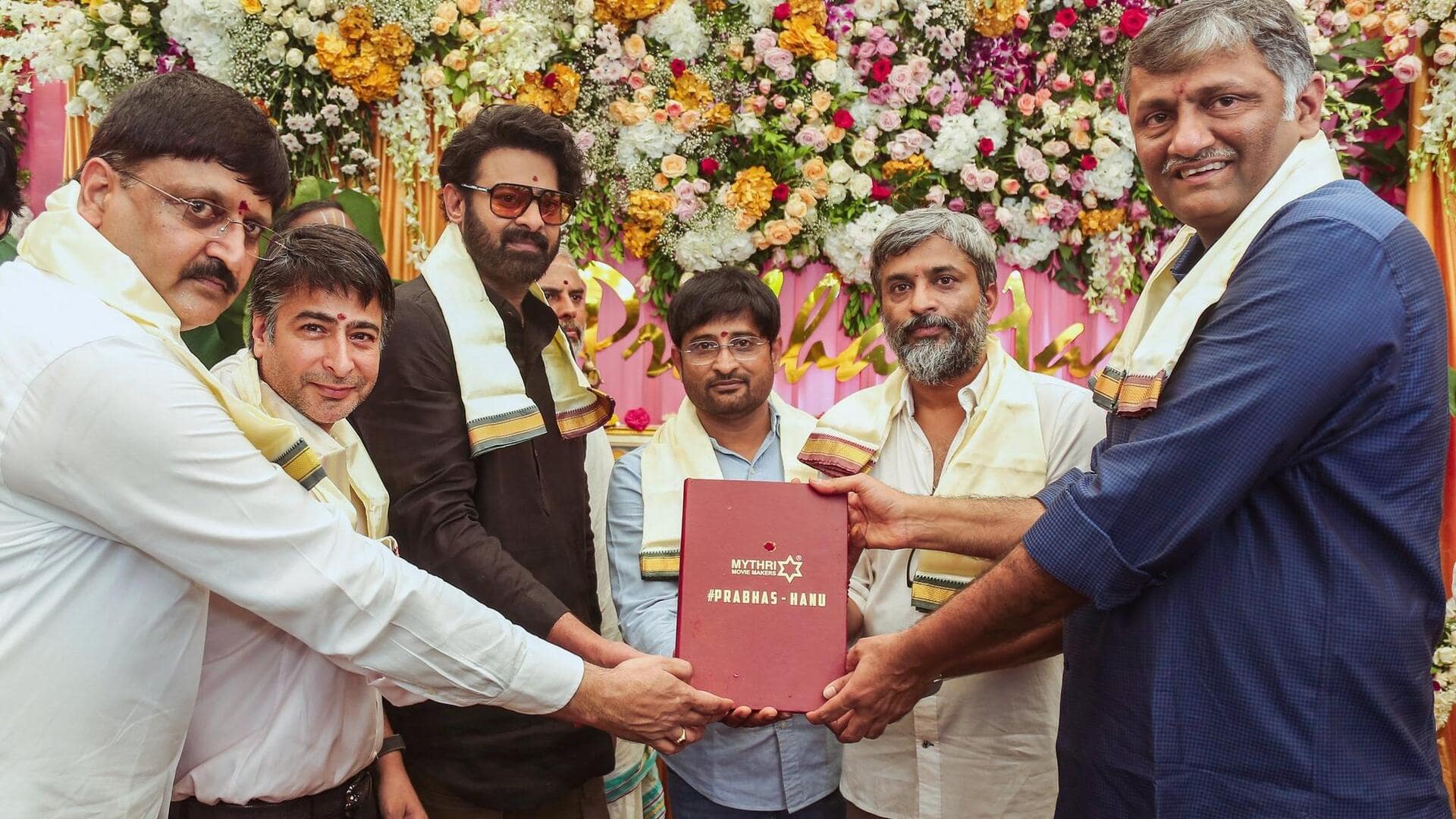 Prabhas-Hanu Raghavapudi's new film launched in Hyderabad