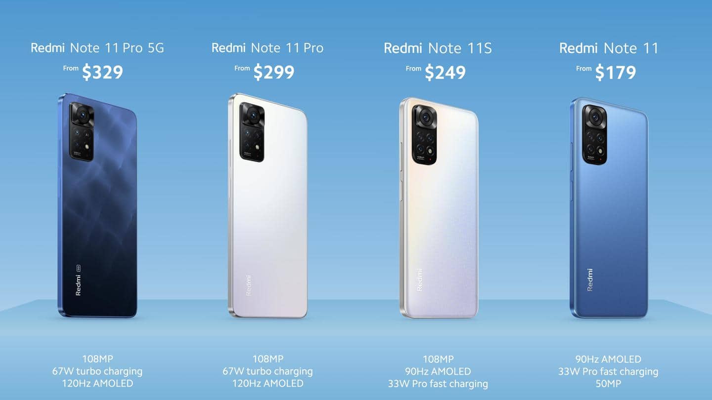Redmi Note 11 series, with MIUI 13 support, unveiled globally