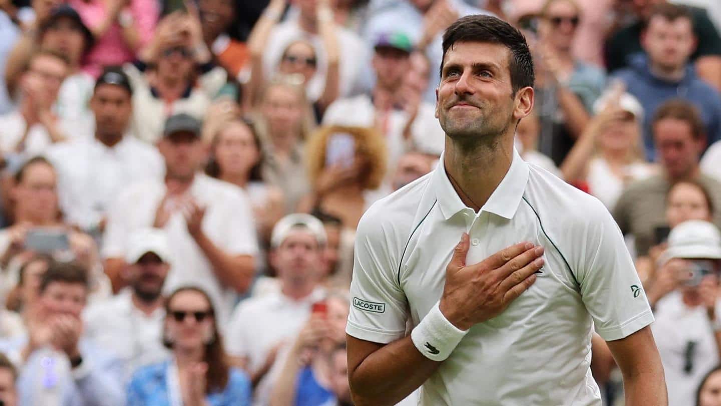 2022 Wimbledon: Novak Djokovic overcomes Thanasi Kokkinakis