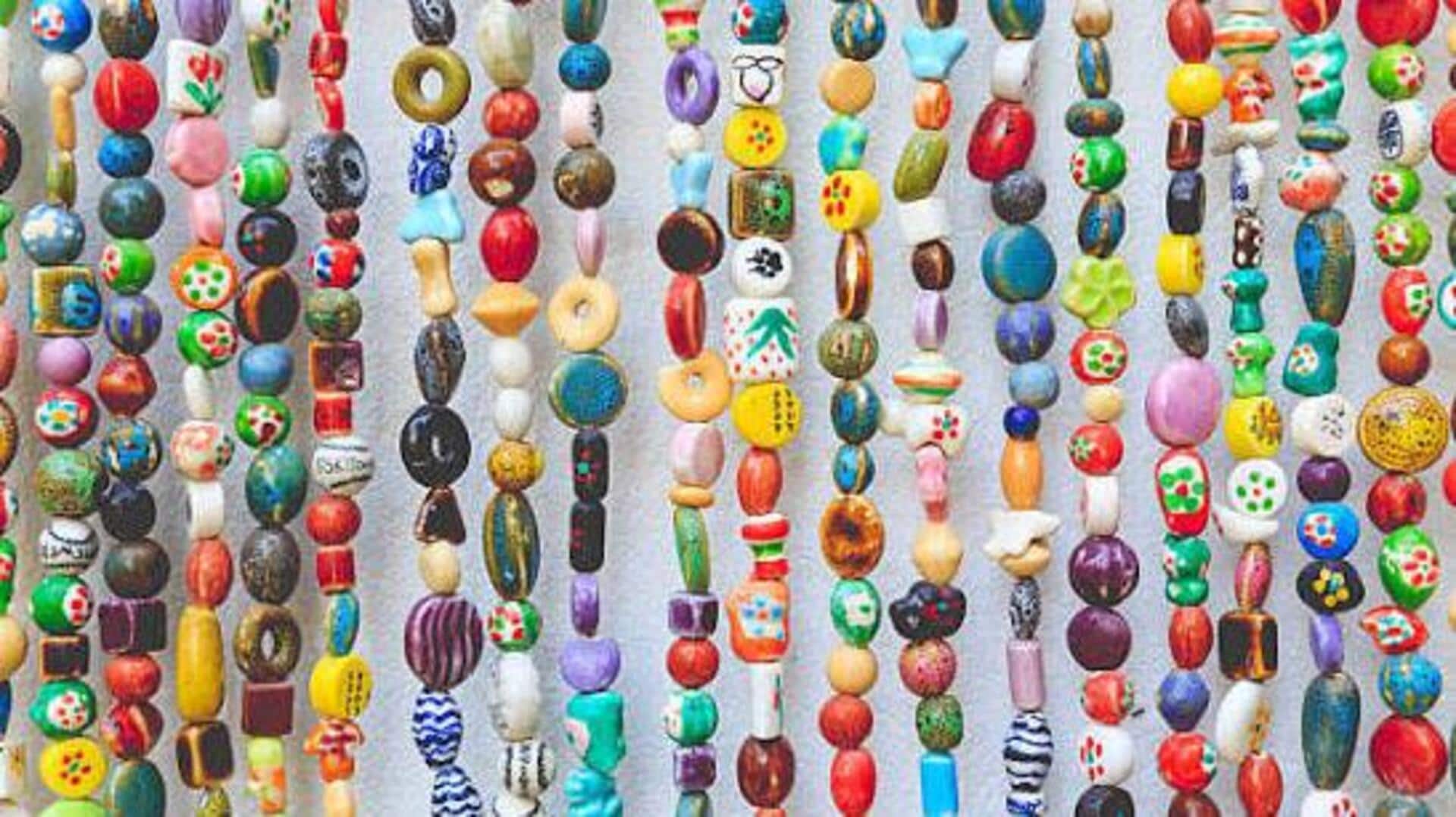 How to repurpose beaded jewelry into wall art 