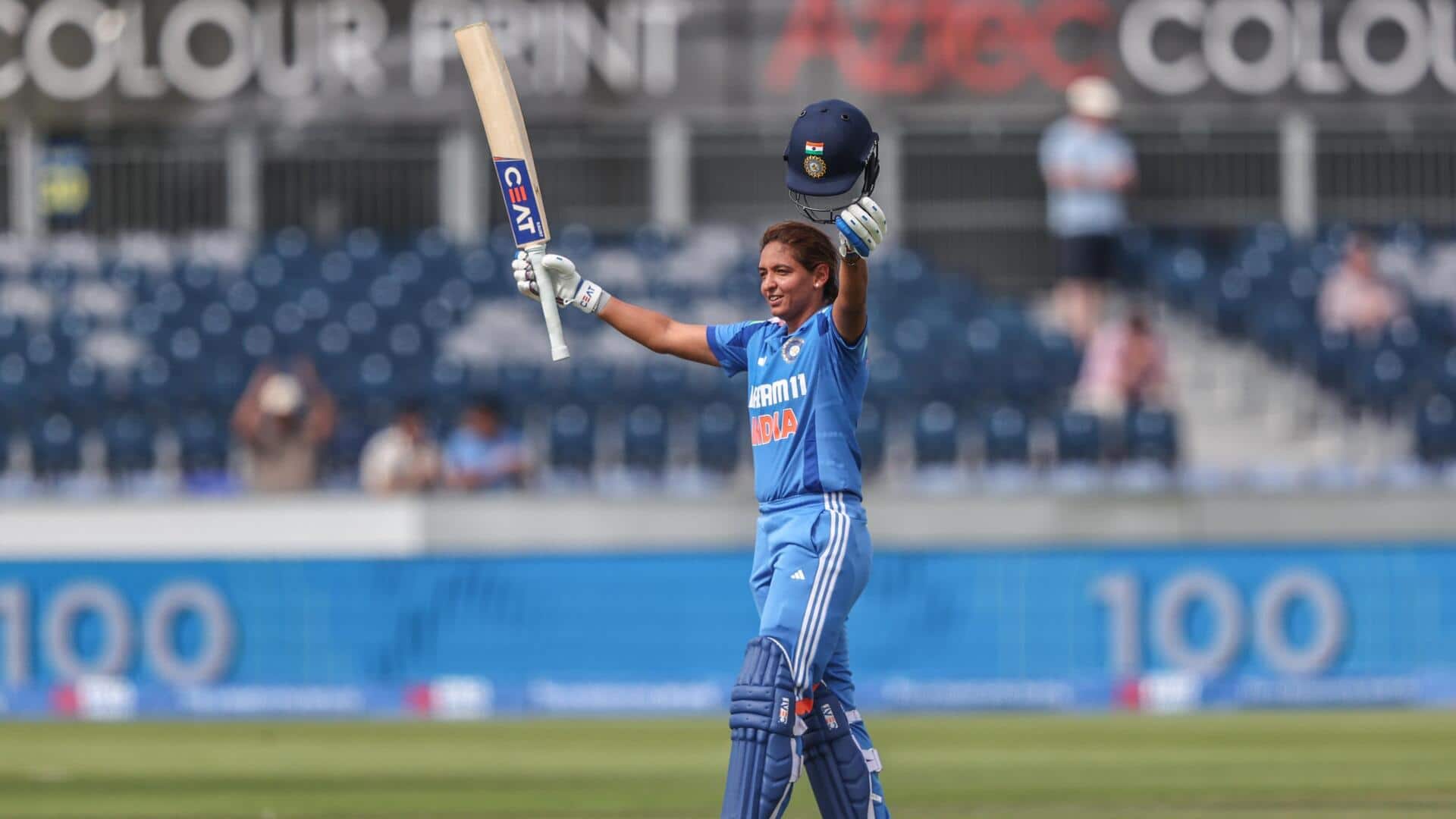 Harmanpreet Kaur slams her seventh WODI ton, equals Mithali Raj Harmanpreet Kaur slams her seventh WODI ton, equals Mithali Raj