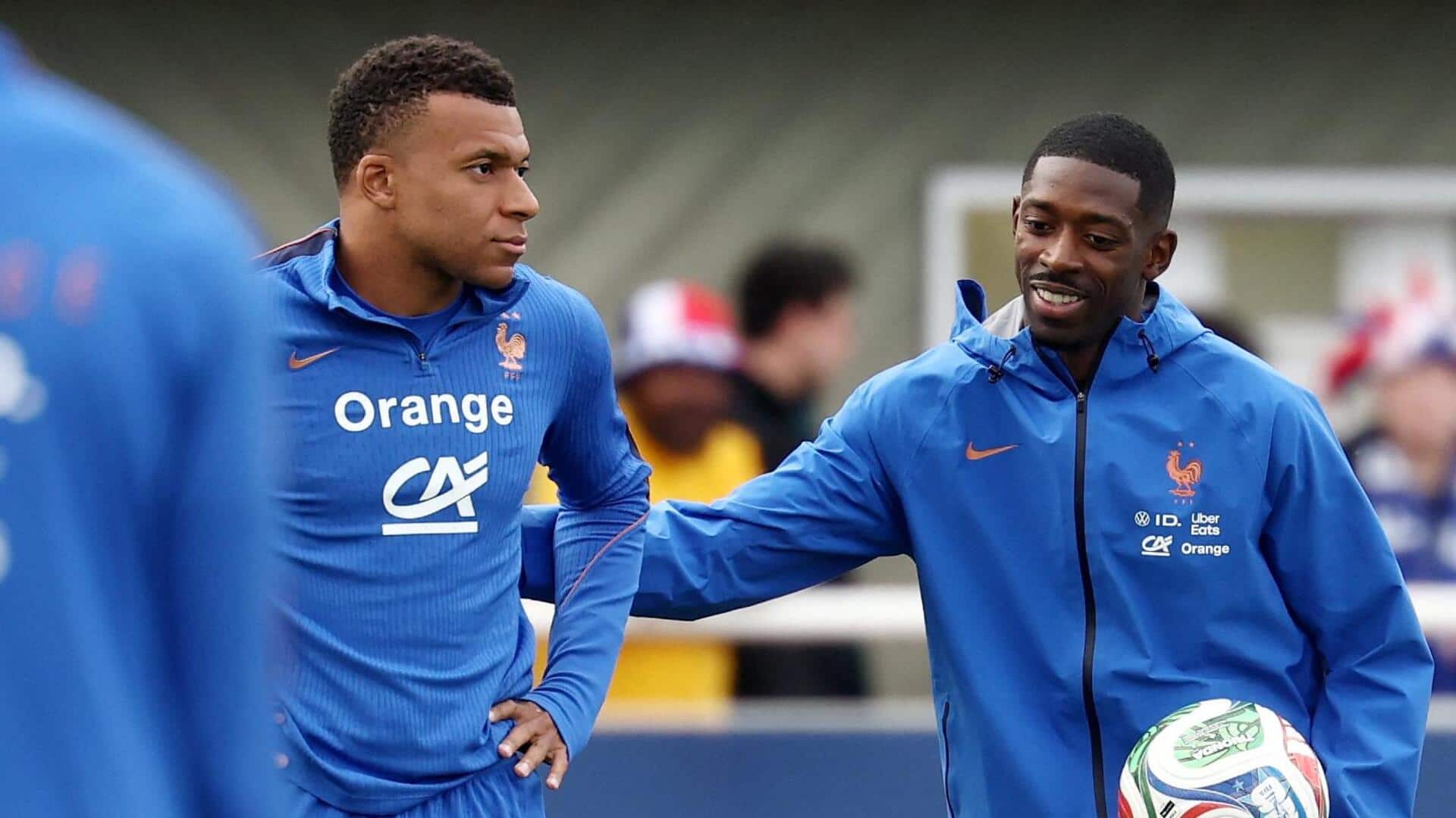 Ousmane Dembele defends Kylian Mbappe, calls him an 'incredible player'