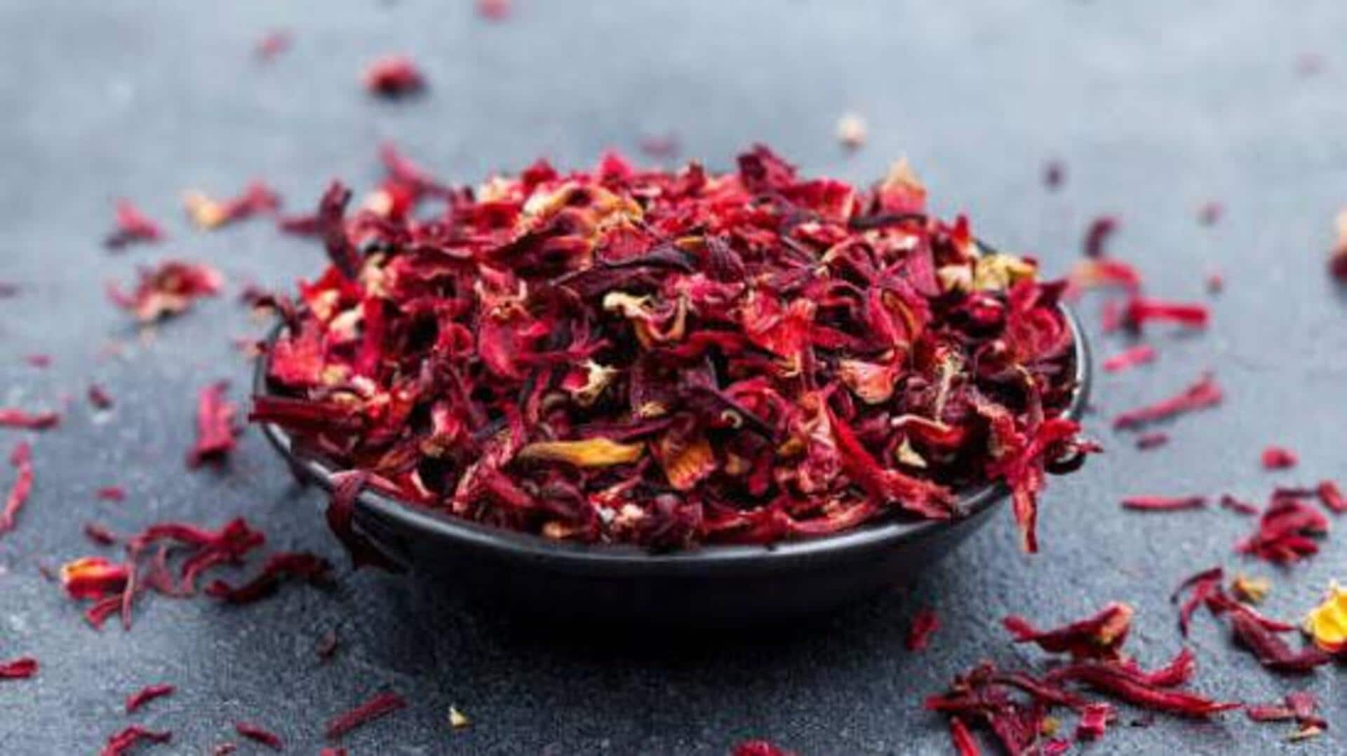 How to create a cheek tint using hibiscus petals