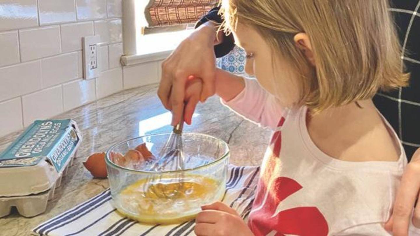 Involve your child while preparing the meal, instill ownership sense Involve your child while preparing the meal, instill ownership sense