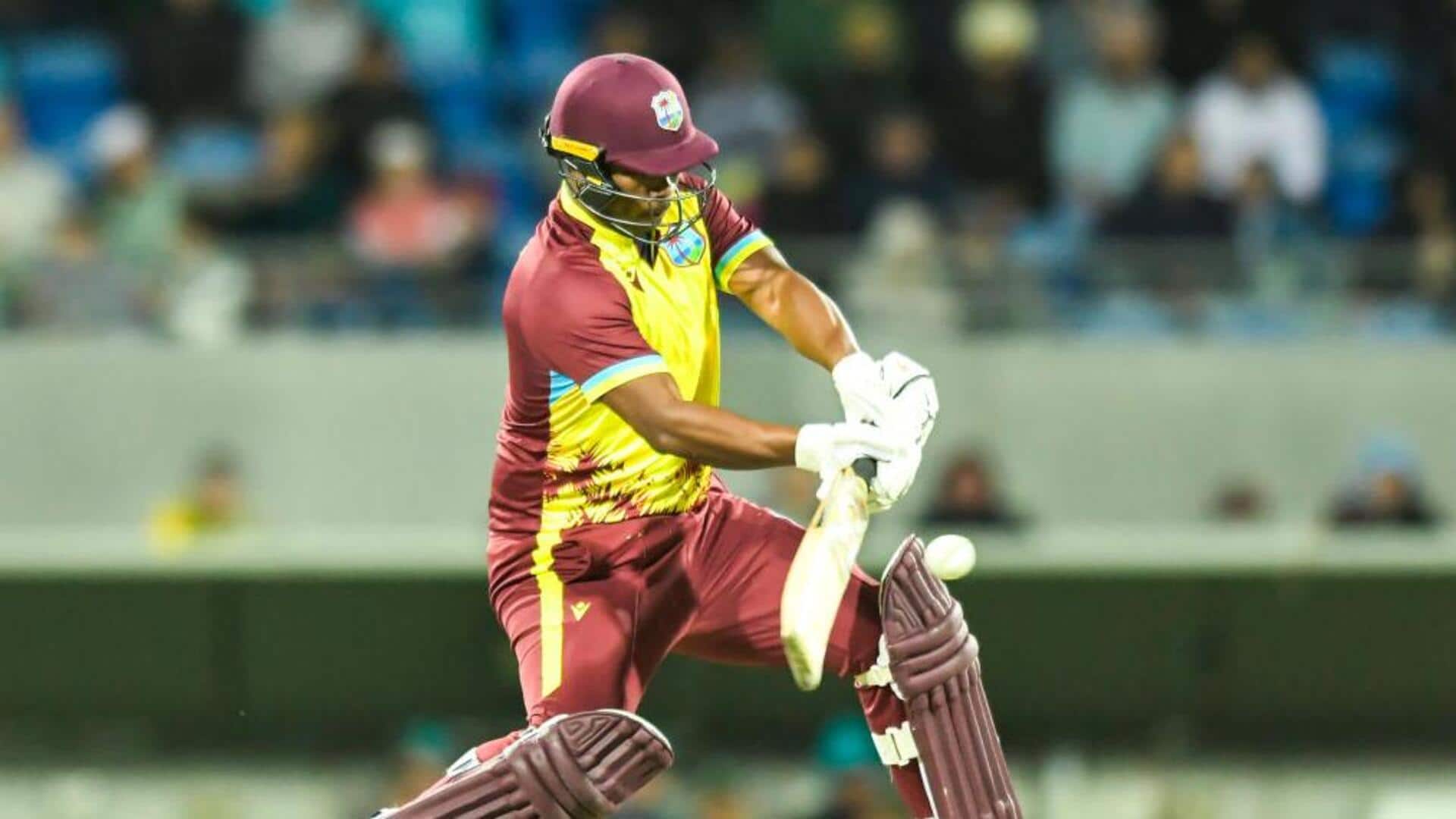Brandon King registers his maiden T20I fifty against Australia: Stats