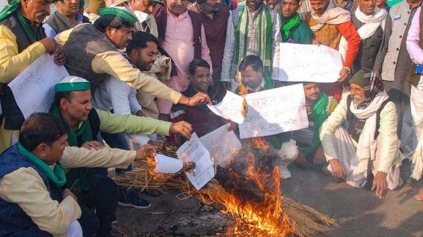 Some burnt copies near Union minister Som Parkash's residence Some burnt copies near Union minister Som Parkash's residence