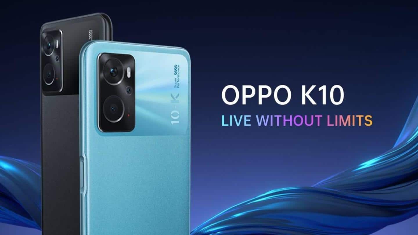 OPPO K10 sale in India starts 12pm today via Flipkart