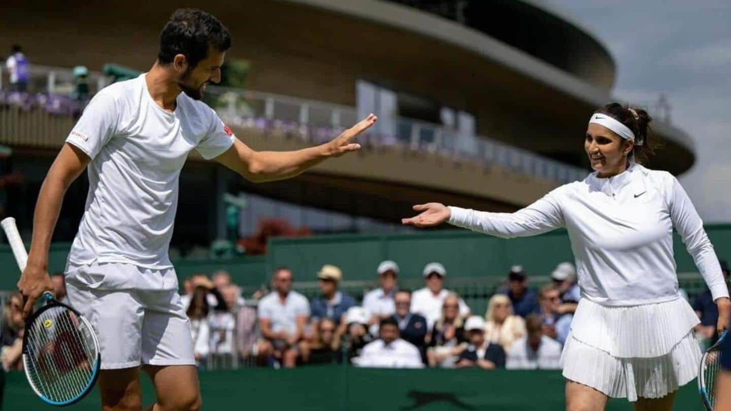 Wimbledon: Sania Mirza and Mate Pavic reach mixed doubles quarter-finals