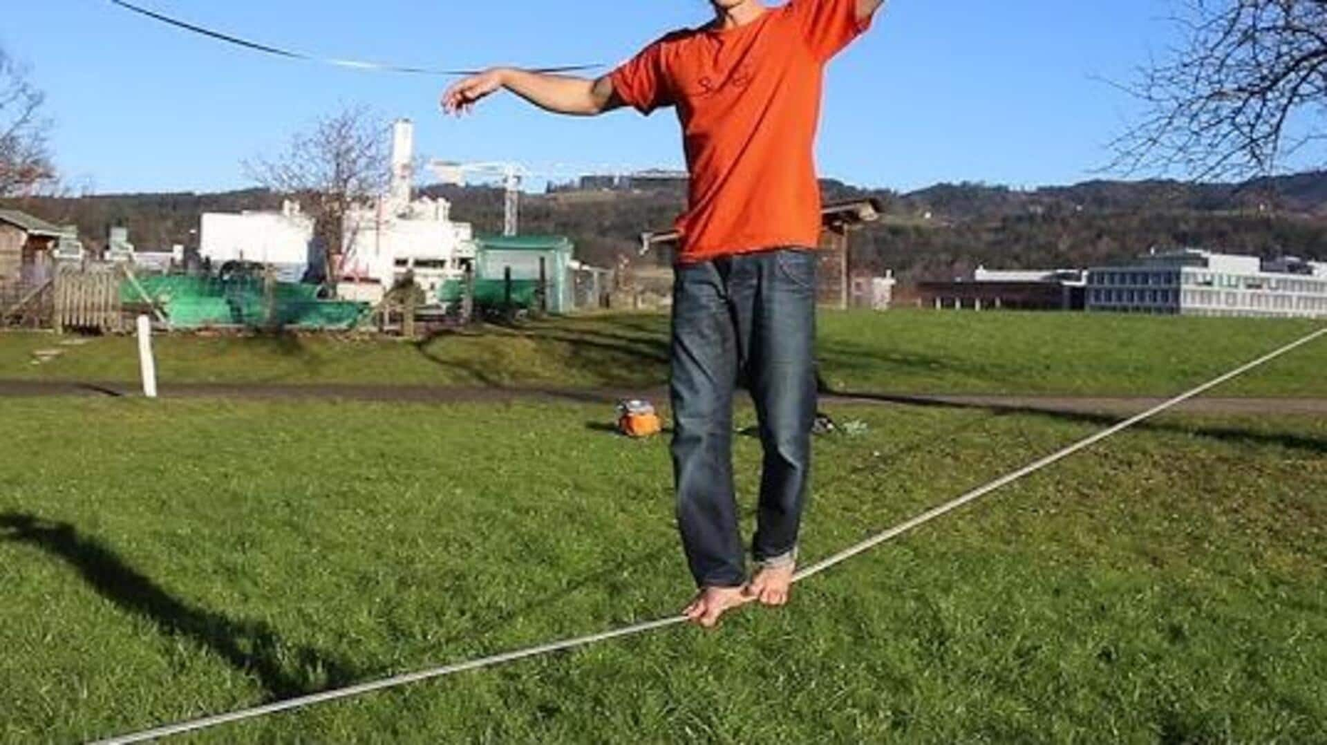 Elevate your balance with slackline training