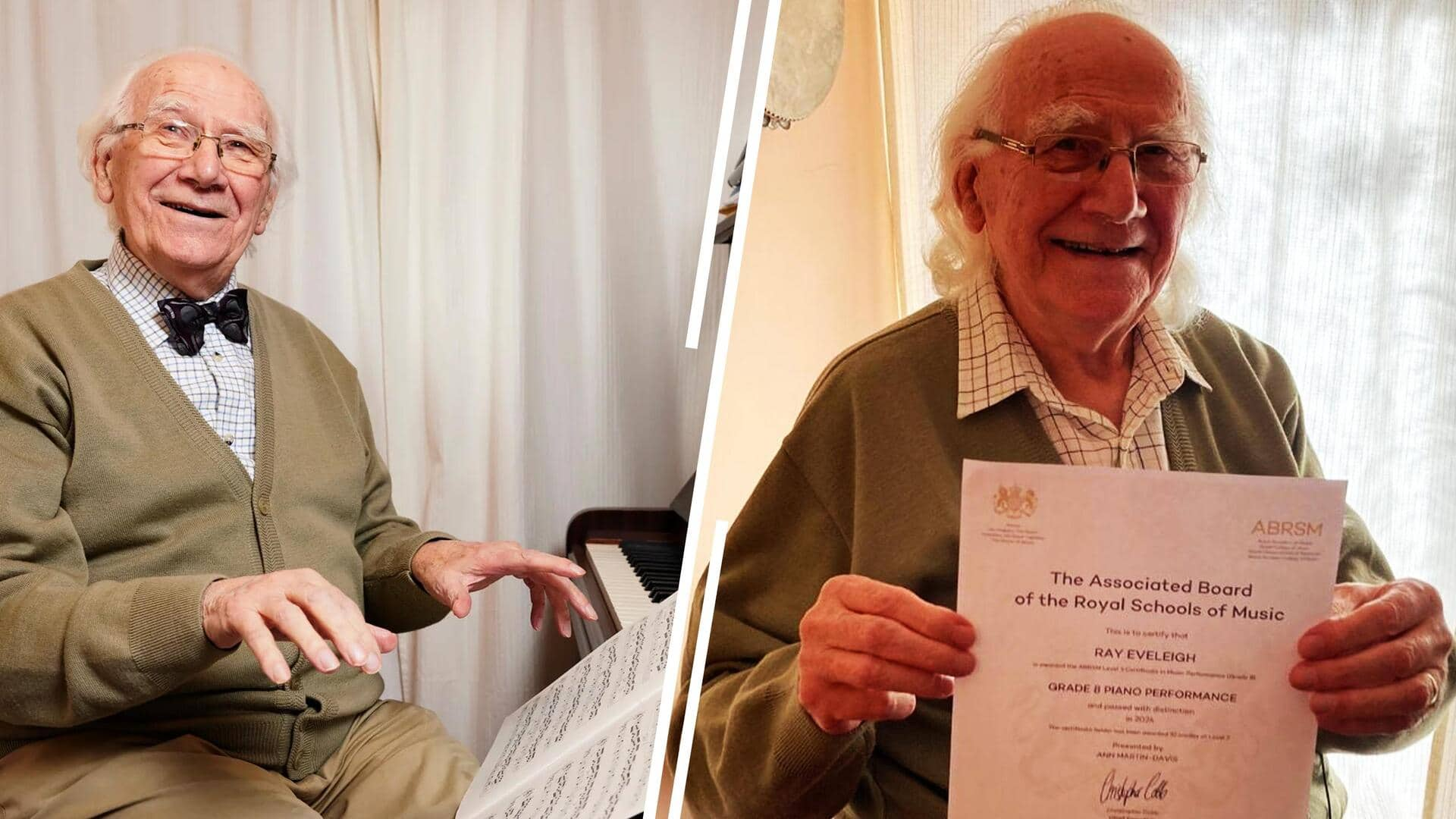 88-year-old man passes Grade 8 piano, 67yrs after Grade 7