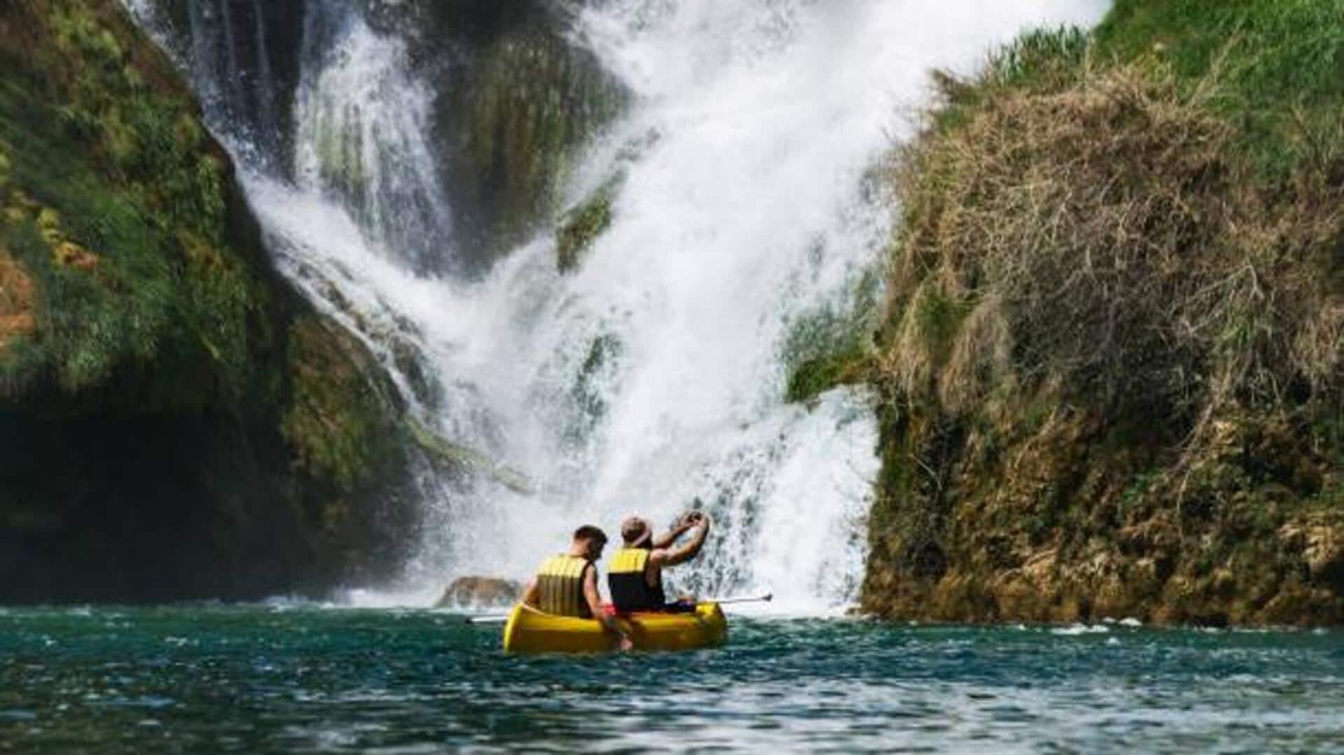 Scenic waterfalls you can explore by canoe Scenic waterfalls you can explore by canoe
