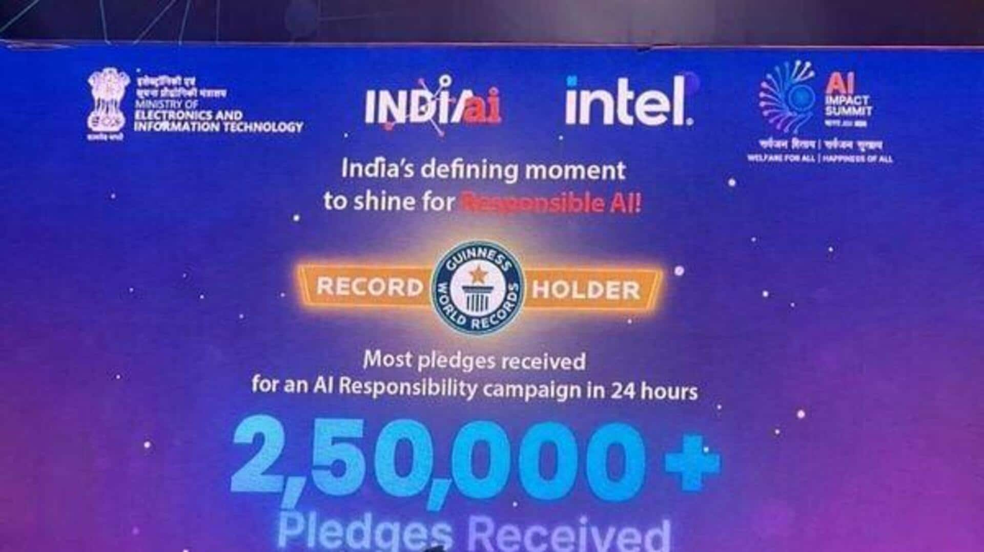 IndiaAI Mission and Intel just set a Guinness World Record