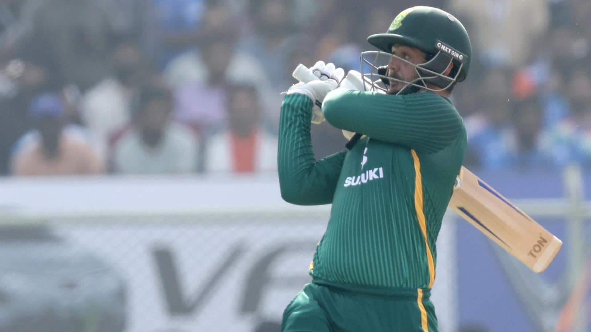 Quinton de Kock matches Sanath Jayasuriya's ODI feat against India