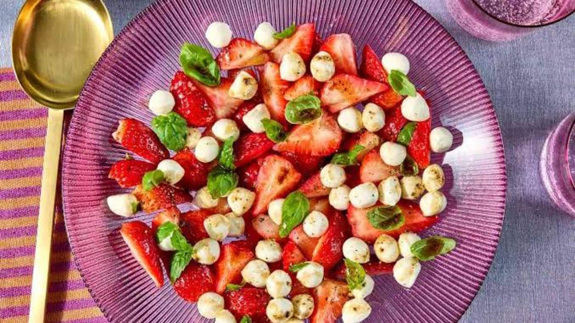 This strawberry-basil salad is a refreshing treat