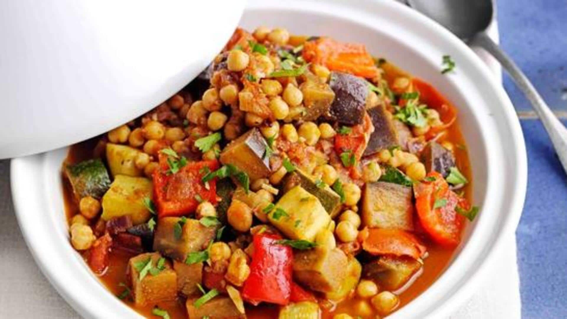 Check out this Moroccan vegetable tagine cooking recipe