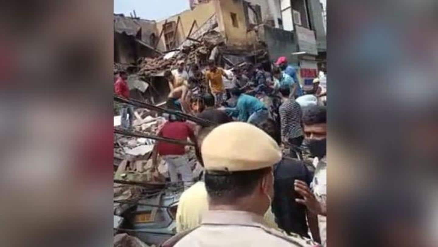 Building opposite Robin Cinema has collapsed Building opposite Robin Cinema has collapsed