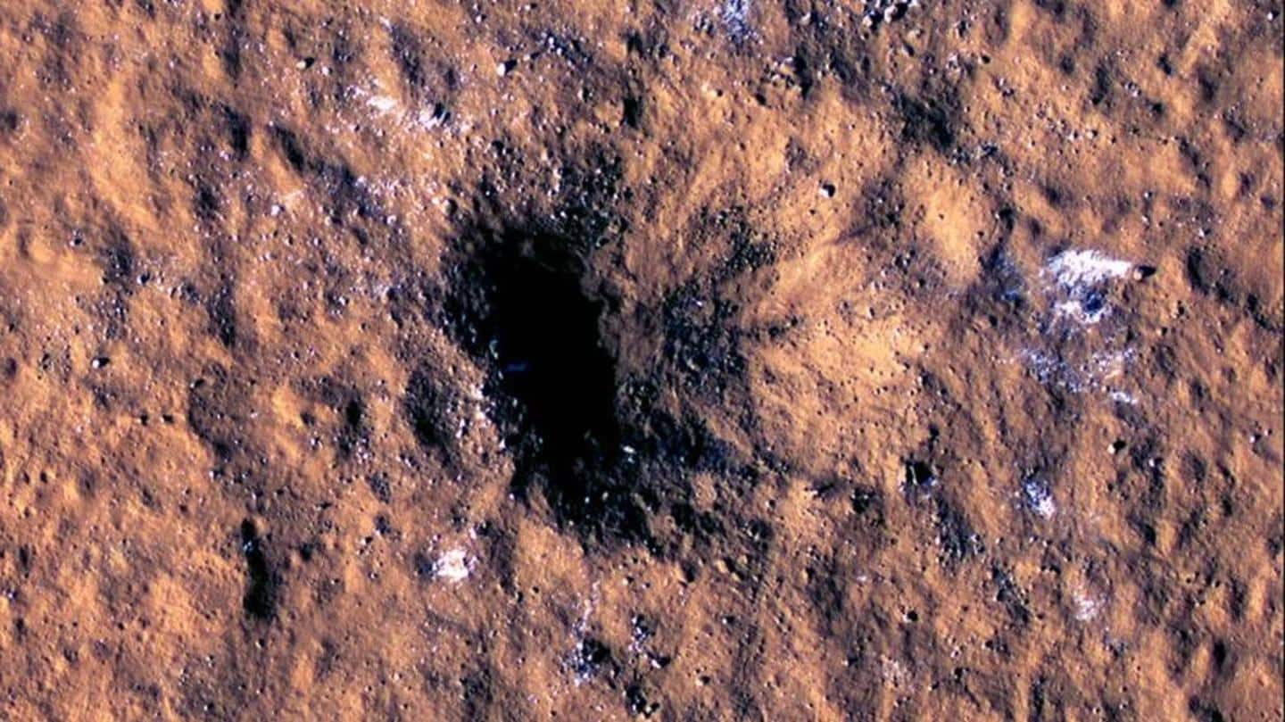 NASA's InSight Lander detects enormous crater left by meteoroid impact