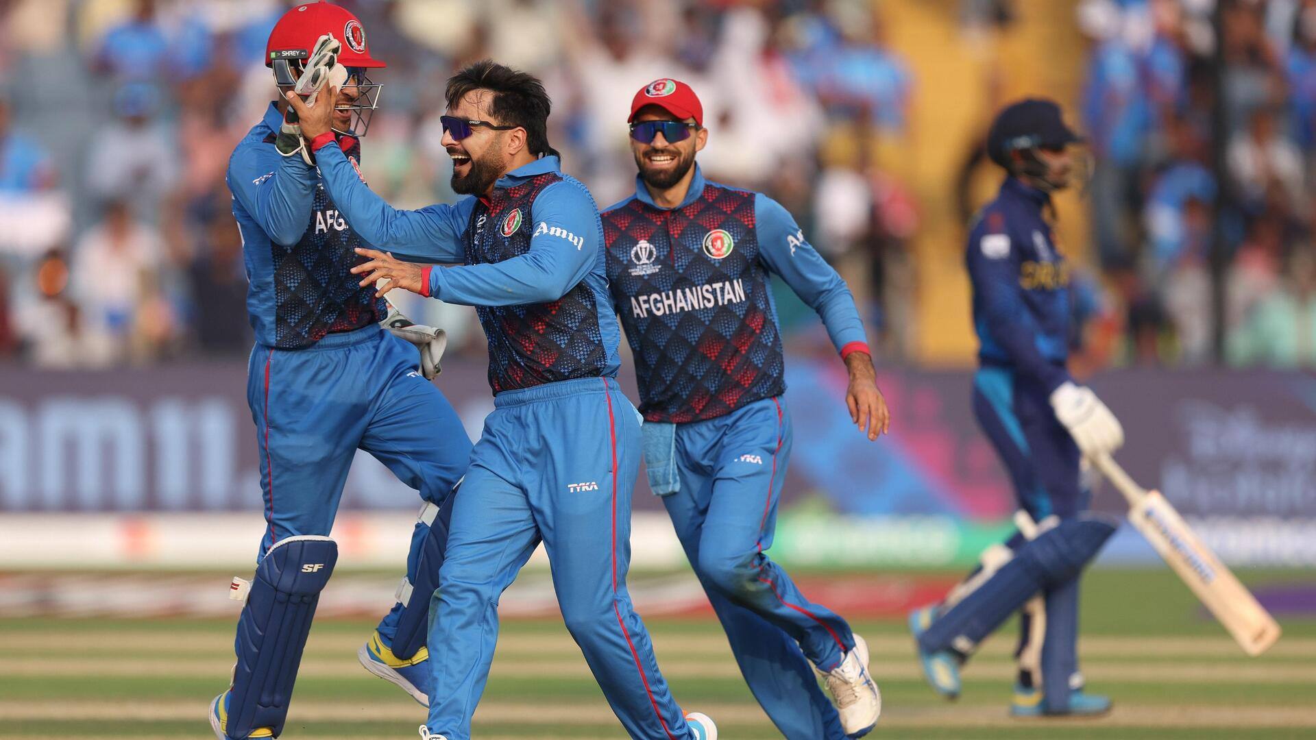 World Cup: Afghanistan beat Sri Lanka to enter top five