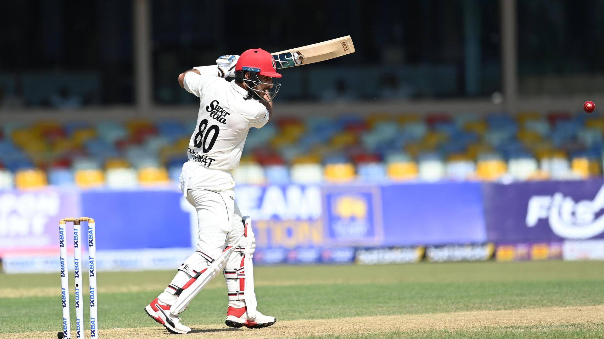Rahmat Shah becomes first Afghanistan batter with 500 Test runs