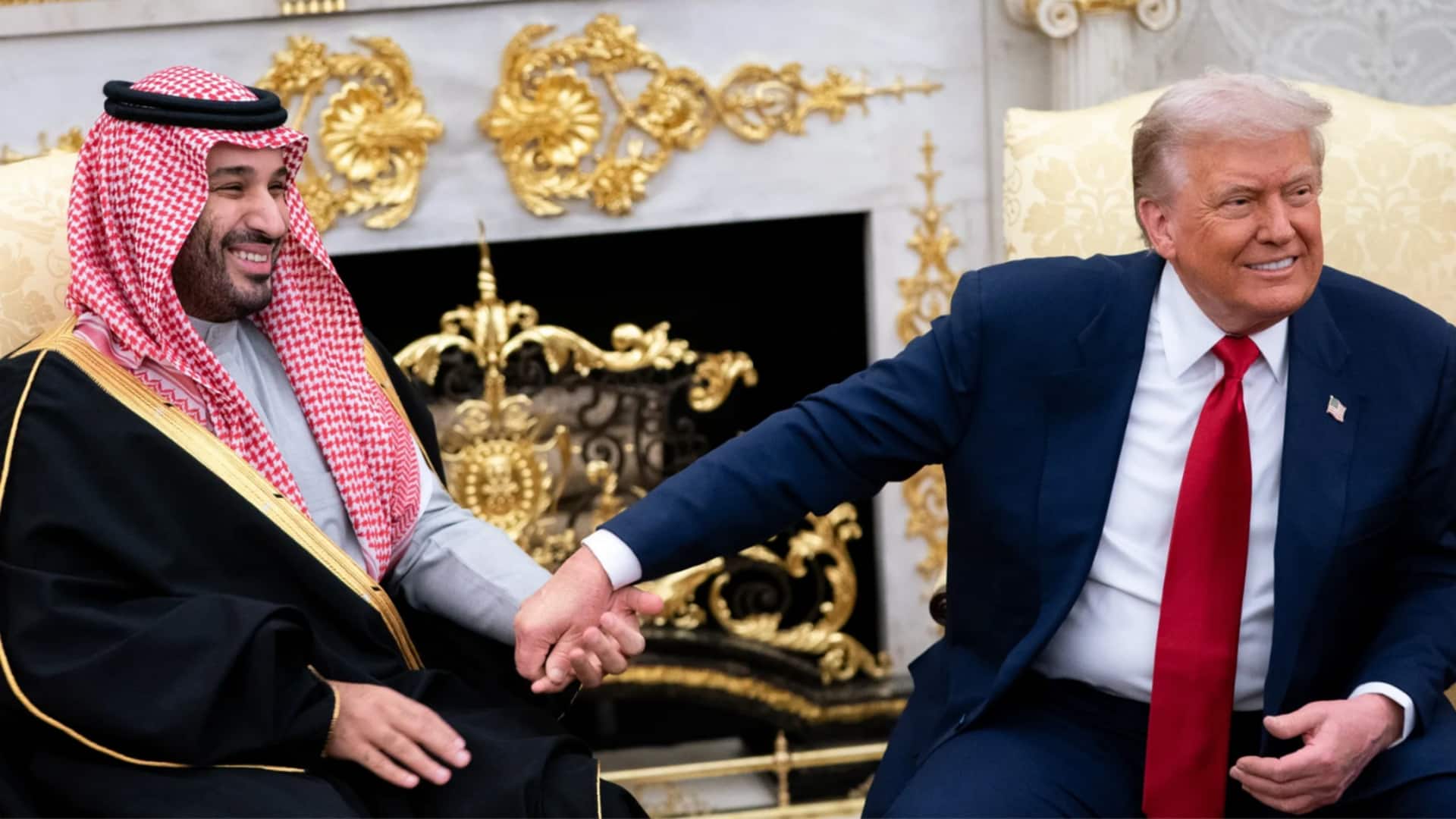 Trump says MBS is 'kissing my a , then praises him