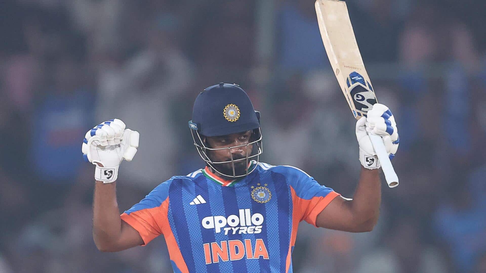 Sanju Samson shines versus West Indies, surpasses 100 T20I sixes