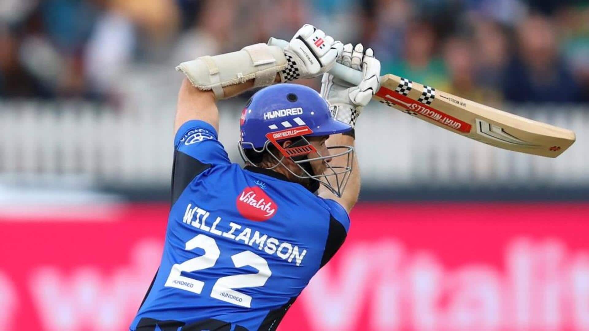 Kane Williamson slams his maiden half-century in The Hundred: Stats Kane Williamson slams his maiden half-century in The Hundred: Stats