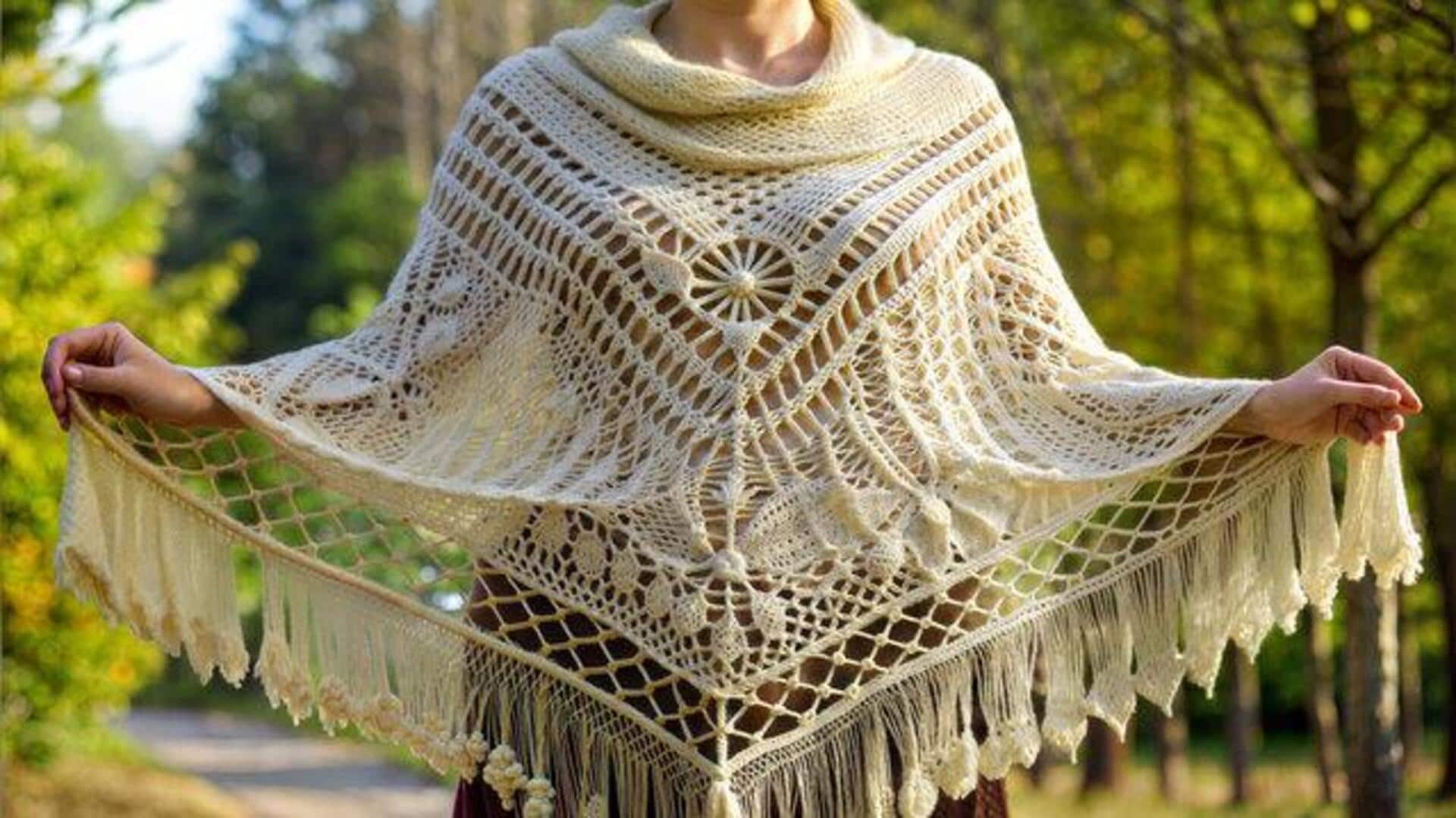 How to style embroidered ponchos