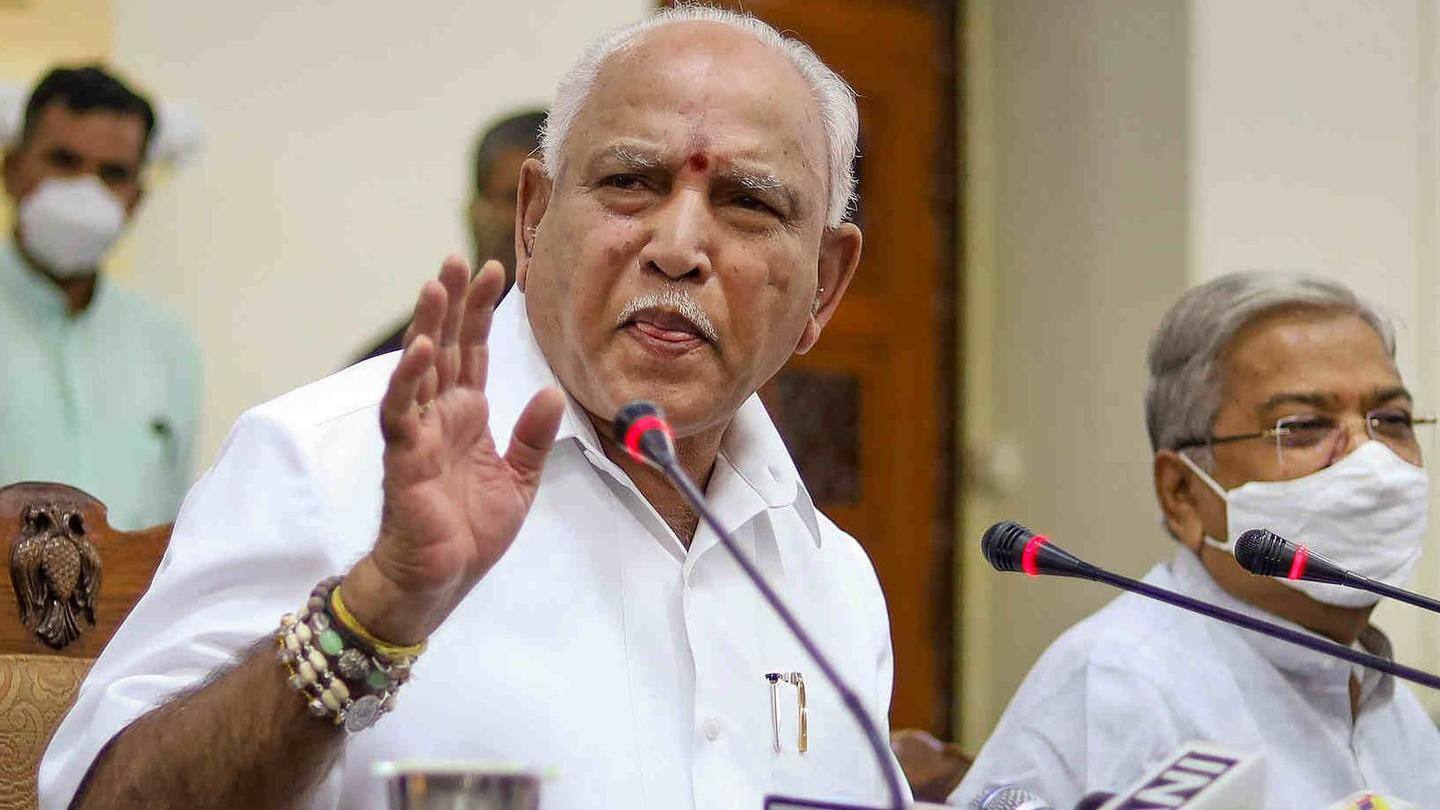 Yediyurappa had submitted his resignation on Monday Yediyurappa had submitted his resignation on Monday