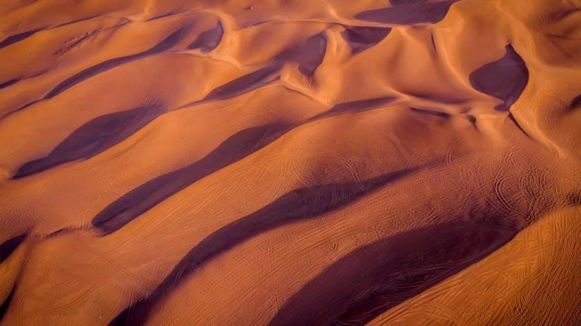 Sand skiing in Algeria's Grand Erg Oriental dunes