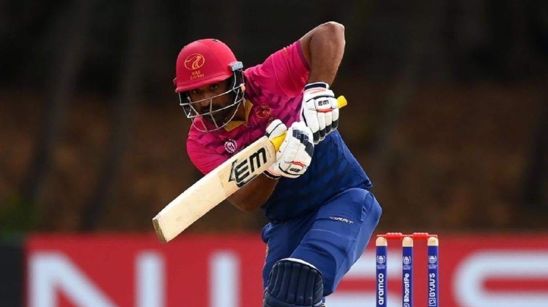 UAE's Asif Khan shines vs Pakistan, breaks these T20I records UAE's Asif Khan shines vs Pakistan, breaks these T20I records