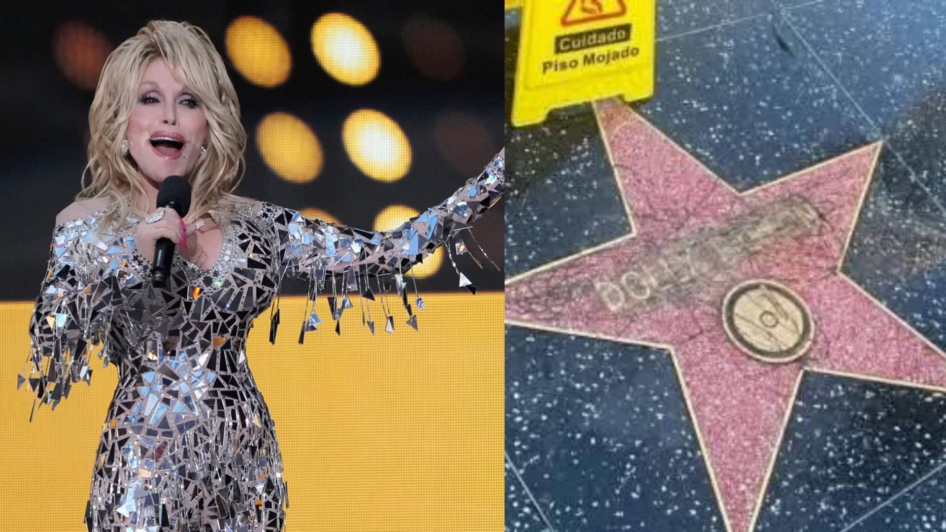 Dolly Parton's Walk of Fame star under repair after vandalism