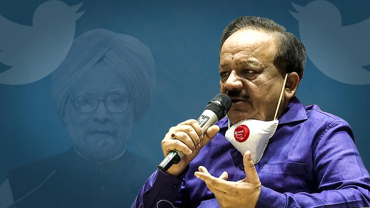 Harsh Vardhan replies to Manmohan Singh's letter to PM Modi