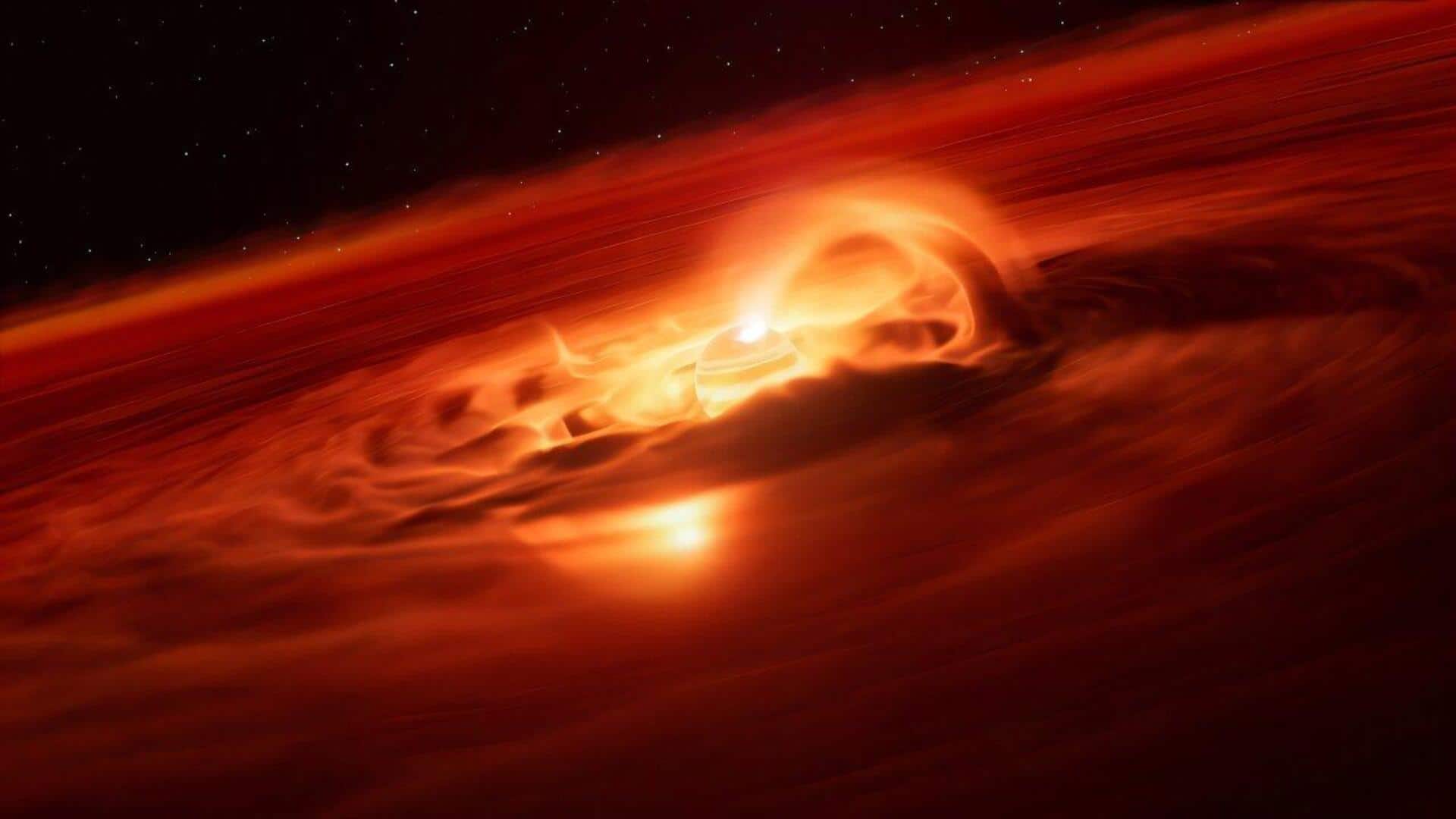 Astronomers discover planet that 'eats' matter like a star