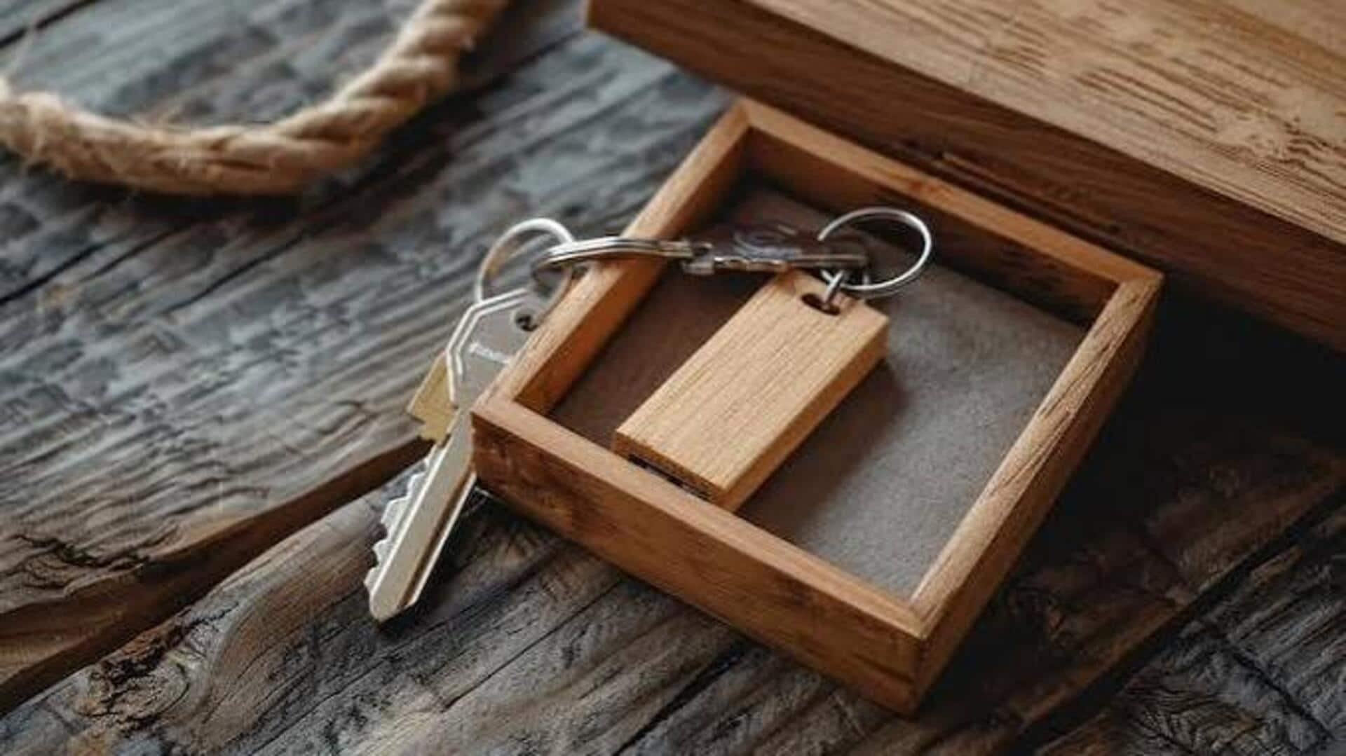 Visiting Africa? Take home a wooden keychain souvenir 