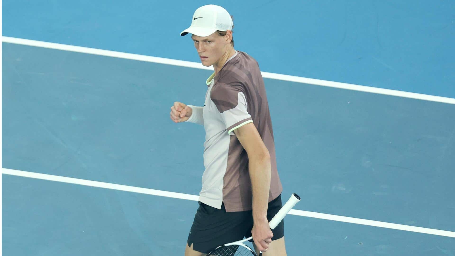 Australian Open: Jannik Sinner storms into his second major semi-final