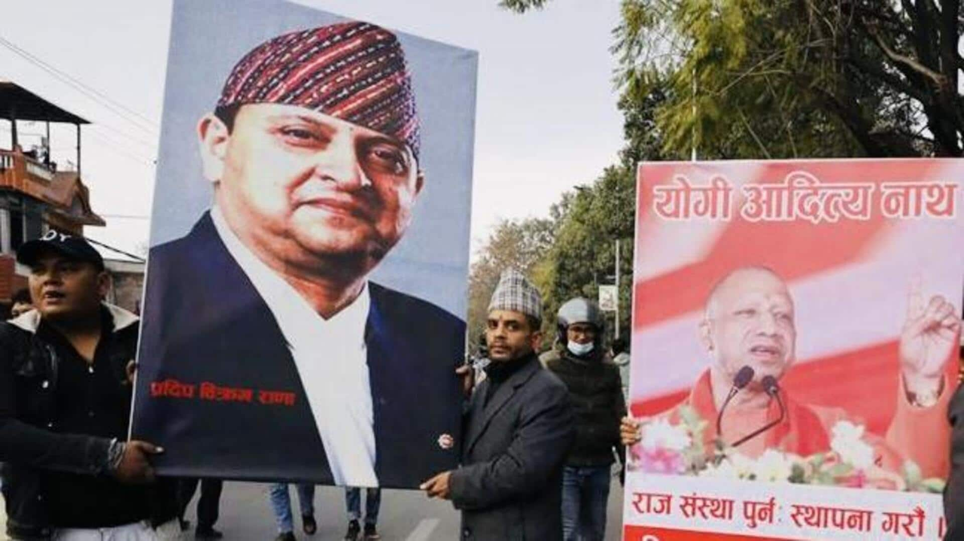 Why Adityanath's poster at Nepal king's rally is causing stir 