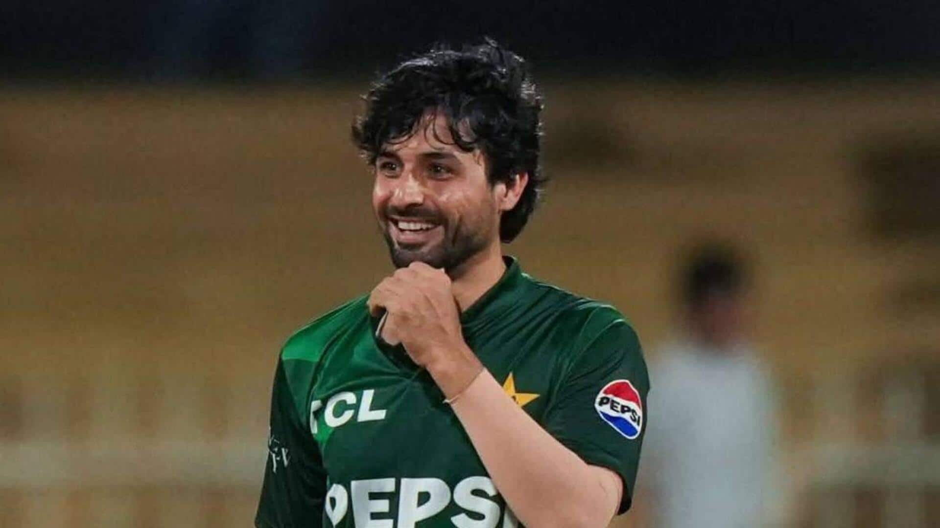 Abrar Ahmed claims his maiden four-fer in T20Is: Key stats Abrar Ahmed claims his maiden four-fer in T20Is: Key stats